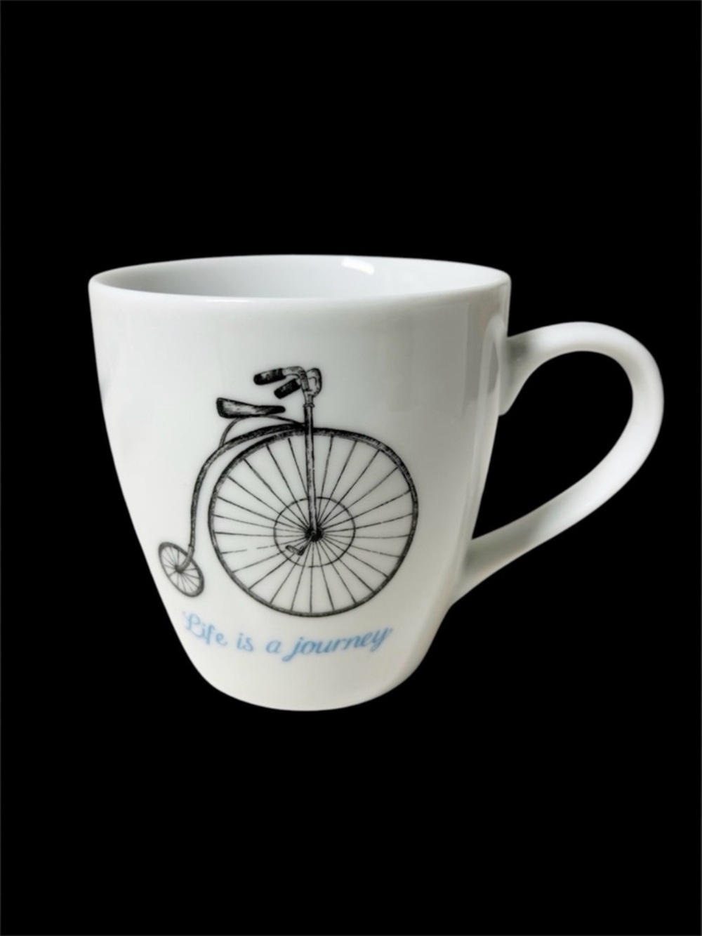 Ceramic Mug “Life is a Journey” with Vintage Bicycle Design by Creative Tops INC